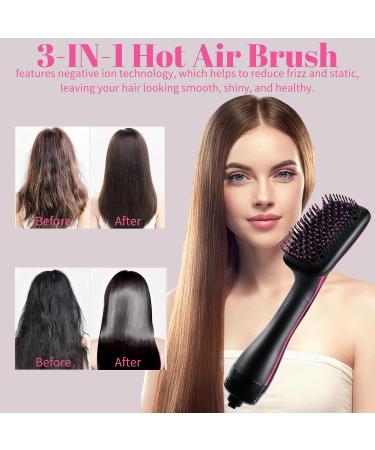 Hair Dryer & Blow Dryer Brush - 1 Step Ionic Hot Air Straightener for All Hair Types | Negative Ion Hair Styling Tool - Buy Online on GoSupps.com