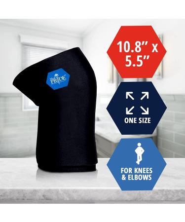 Med Pride Reusable Hot & Cold Gel Compression Sleeve for Elbows, Arms, Knees & Ankles - Pain Relief Ice Pack Wrap for Arthritis, Injuries & Surgery Recovery - Buy Online on GoSupps.com