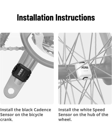 XOSS X1 Suite Speed/Cadence Sensor for Cycling - ANT+/Bluetooth 4.0 Wireless RPM Speedometer, Cadence Sensor for Road/Spinning/Stationary Bike - Compatible with Wahoo, Garmin, Zwift, Strava - Buy Online on GoSupps.com