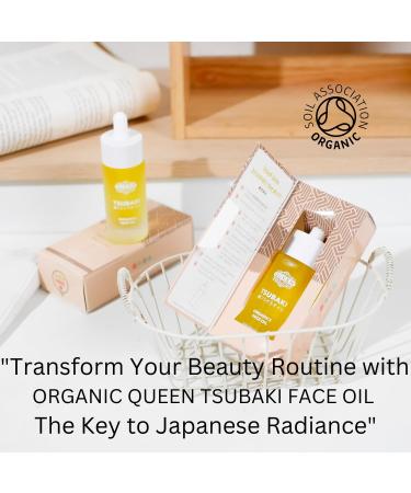 Queen Tsubaki Oil | Organic Japanese Tsubaki Face Oil for Youthful Skin | Best Anti-Aging Moisturizer for Dewy Glow - Buy Online on GoSupps.com
