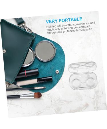 SESESFoufu Portable 8-Section Glasses Case & Contact Lens Container - Eye Care Storage Box for Travel & Daily Use - Buy Online on GoSupps.com