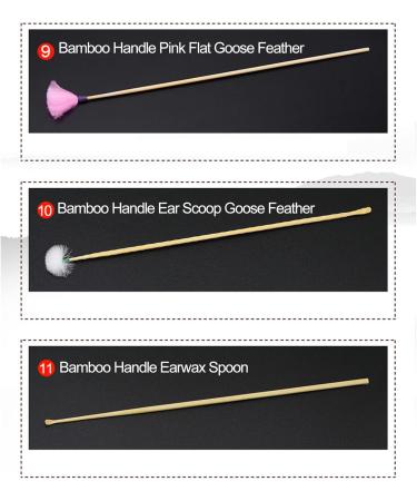 Premium Ear Massage Set & Earwax Cleaner Kits - Stainless Steel Earpick & Goose Feather Tools for Effective Ear Cleaning - Buy Online on GoSupps.com