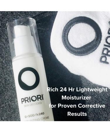 PRIORI Skincare Moisturizing Creme with CoQ10 Advanced Age Defying Hydrating Face Cream for Women and Men 24 Hr Moisturizer Lactic Acid Retinol Antioxidant Protection 1.7 fl oz - Buy Online on GoSupps.com