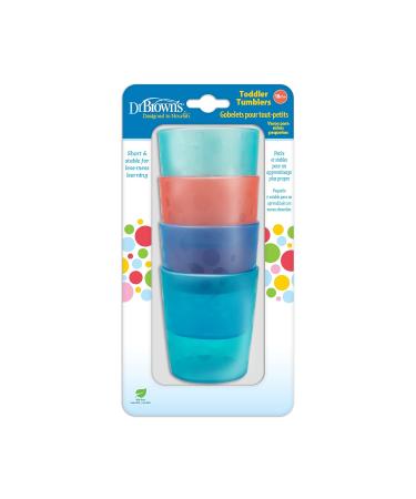 Dr. Brown's Silicone Toddler Tumblers 4 Pack - BPA-Free Sippy Cups for Kids - Buy Online on GoSupps.com