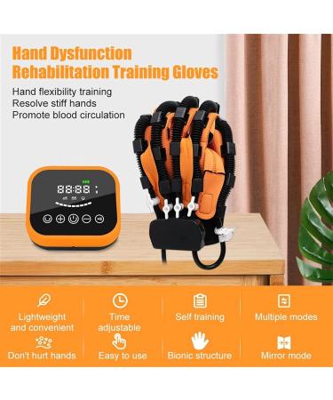 Rehabilitation Robot Gloves Finger Training Stroke Hand Splint Finger Orthosis Finger Exercise for Stroke Hemiplegia Patient Orange XL X-Large Orange - Buy Online on GoSupps.com