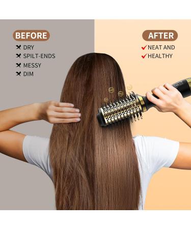 ARAS 5 in 1 Hair Dryer Brush with Negative Ion Technology - 1000W Hot Air Brush for Curly, Straight, and Voluminous Hair - Buy Online on GoSupps.com