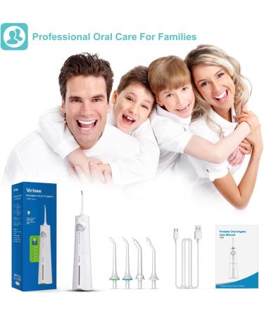 Voinee Care Wireless Oral Irrigator - Professional Munddusche with 5 Cleaning Modes 6 Pressure Levels & 5 Nozzles | IPX7 Waterproof Tooth Cleaner - Shop Now! - Buy Online on GoSupps.com
