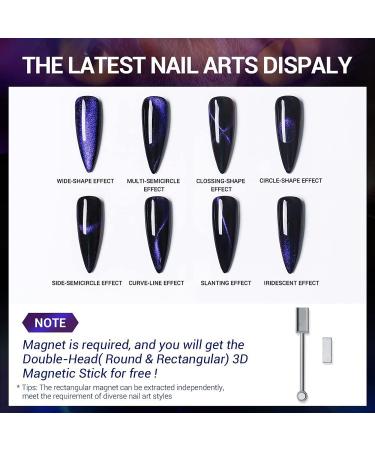 Vishine 9D Cat Eye Green Gel Nail Polish - Galaxy Chameleon UV Gel - Soak Off Manicure for DIY & Salon - 16ml M193 - Buy Online on GoSupps.com