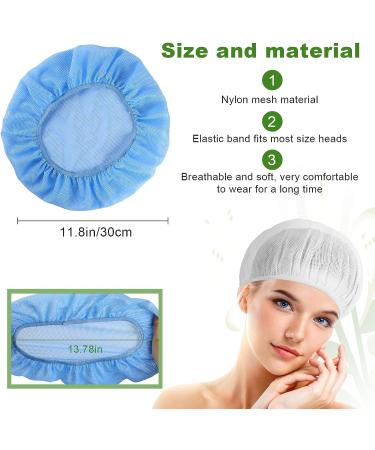 4 Pcs Mesh Sleep Cap Hair Net for Women | Night Bonnet for Curly Hair | Frizzy Hair Protection | Ideal for Factory, Kitchen & Warehouse Workers | Multicolor - Buy Online on GoSupps.com