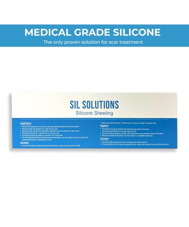 SIL Solutions 1x18 C-Section Abdominoplasty Silicone Sheeting - Medical Grade Scar Treatment - Buy Online on GoSupps.com