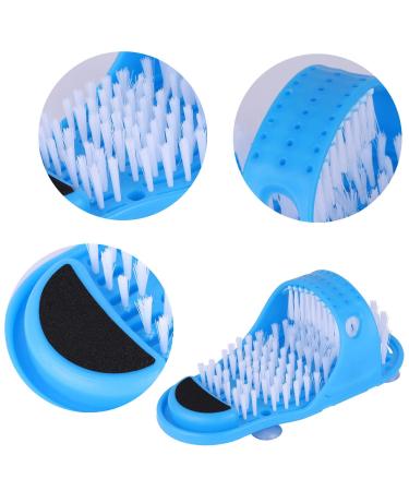 Bahn Shower Foot Scrubber - Effortless Foot Cleaning & Massage Slippers for Bathrooms - Buy Online on GoSupps.com