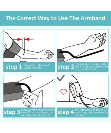 XXL Blood Pressure Cuff (9-21 Inches) - Adult Replacement Cuff (22-52cm) with 5 Connectors - Compatible with Major Brands - Ultra Comfort & Accuracy - Buy Online on GoSupps.com