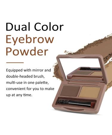 Boobeen Eyebrow Powder: 2-Color Palette for Defined Brows - Neutral Eye Makeup - Buy Online on GoSupps.com