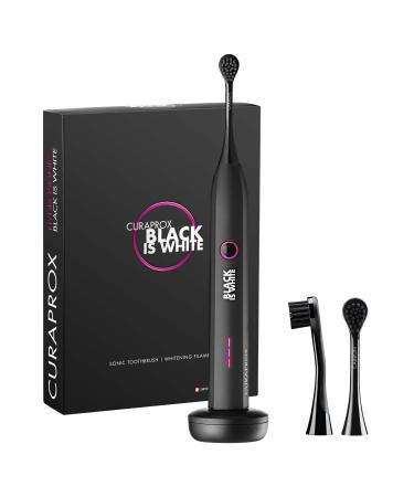 Curaprox Black is White Hydrosonic Electric Toothbrush with Charger and Travel Case