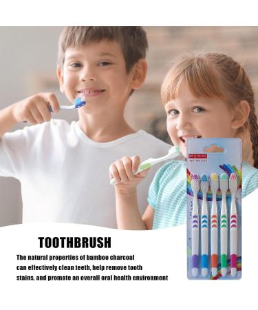 Ristyur Bamboo Carbon Toothbrushes - 5 Ultra-Frame Bristles for Kids & Adults | Eco-Friendly Dental Care in Multiple Colors - Buy Online on GoSupps.com