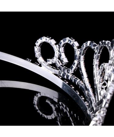 Bride Wedding Rhinestones Hair Side Comb Crystal Hair Pieces Girls Women Daily Hair Accessories Heart Crystal Headpiece - Buy Online on GoSupps.com