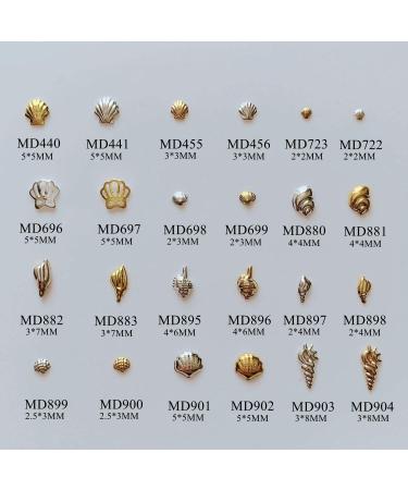 500pcs Nail Art Metal Studs - Sea Series Shell Starfish Deco | NAIL ANGEL 10007 - Buy Online on GoSupps.com