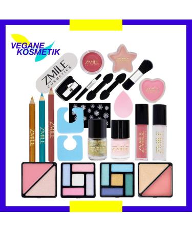 BriConti ZMILE COSMETICS Beauty Advent Calendar 3D Christmas Trees 24 surprises for making up and styling in the traditional door Advent calendar with vegan cosmetics - Buy Online on GoSupps.com