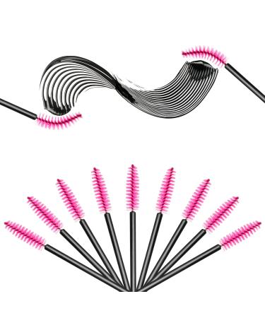 200Pcs Disposable Eyelash Wands Mascara Brushes - Rose Red Makeup Applicator - Buy Online on GoSupps.com