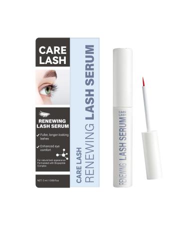 Renewing Lash Serum Lash Serum for Eyelash Growth Peptide-Infused Longer-Looking Natural Natural Formula Vegan & Gentle Safe for Sensitive Eyes (5 mL) clear