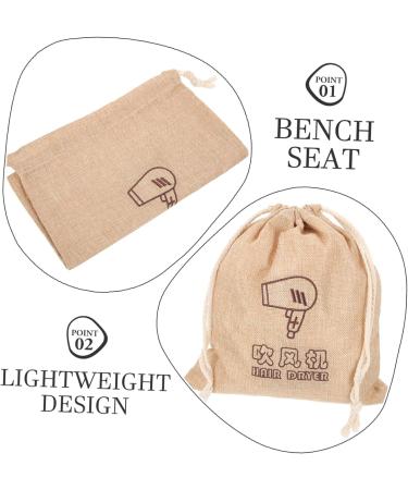 WOONEKY 2pcs Hair Dryer Fabric Bag Suitcase Organizer Shoe Travel Bag Drawstring Storage Bags Cloth - Buy Online on GoSupps.com