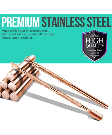FANDAMEI UV Gel Nail Polish Remover Kit - Cuticle Pusher & Gel Polish Scraper Set for Manicure Pedicure - Dual Head Nail Scraper in Rose Gold - Buy Online on GoSupps.com