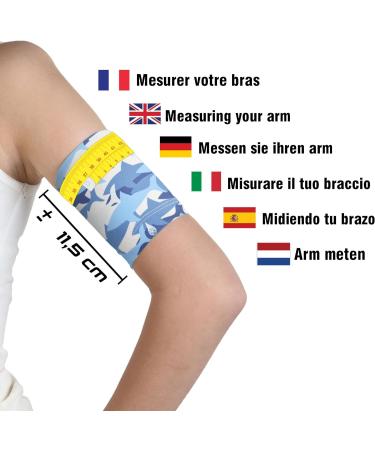 Kids Dia Band Glucose Sensor Protection Bracelet for Freestyle Libre Medtronic Dexcom & Omnipod | Comfortable Reusable Diabetic Band (Junior Size 20-22 cm) - Buy Online on GoSupps.com