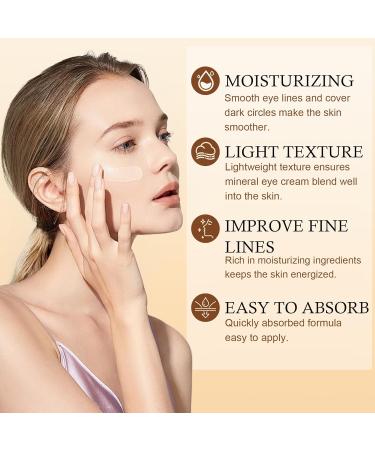 Mineral Sunscreen Eye Cream SPF 35 3-in-1 Anti-Aging Sunscreen Under Eye Concealer Cream for Smooth Eyelines Cover Dark Circle and Fine Lines-01 Light #01 Light - Buy Online on GoSupps.com