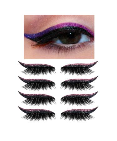 Buy Reusable Self-Adhesive Eyelashes with Eye Shadow - Invisible Tape for Effortless Beauty - Buy Online on GoSupps.com
