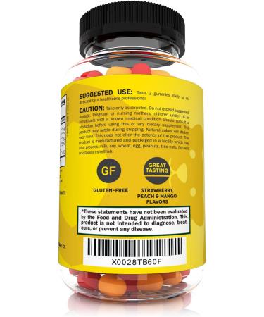 Premium Vitamin D3 Gummies - 2000 IU for Healthy Bones, Mood & Immune System - 60 Gummies - Buy Online on GoSupps.com