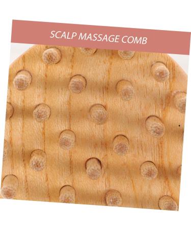 Beavorty 3-In-1 Beech Wood Broad Tooth Massage Comb & Sandalwood Scalp Massager - Perfect for Hair Care & Relaxation - Buy Online on GoSupps.com