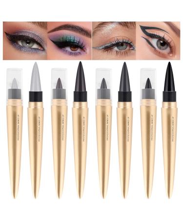 2023 New Multi Color Metallic Luster Eyeliner Pen 1PC Smooth Long Lasting Waterproof Ultra-Fine Quick Drying Eyeliner Makeup Pen for Beginners One Size C