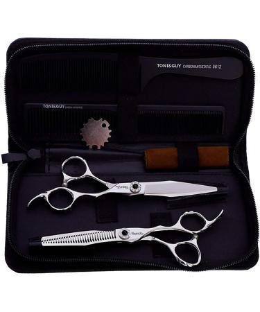 Hair Scissors Kits 440C Stainless Steel 6 Inch Hairdressing Barbers Scissors Tools Set for Man and Women Salon/Home Scissors Sets Hair Straight Cutting Scissors Gift - Buy Online on GoSupps.com