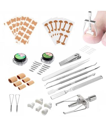 Ingrown Toenails Set Nail Correction Clip Toenail Correction Set Ingrown Toenail Correction Patch for Paronychia Ingrown Toenails Protects Toenails