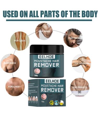 Men's Beard Removal Cream 50g Mild Beard Hair Removal Cream Prevent Hair Growth Painless Natural Hair Removal Cream Does Not Hurt The Skin Facial Beard Armpit Leg Hair Chest Hair - Buy Online on GoSupps.com