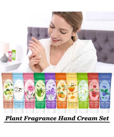 Natural Plant Fragrance Hand Cream Gift Set - 20 Packs Mini Travel Size with Aloe & Vitamin E for Dry Cracked Hands - Hand Lotion Bulk for Women - Buy Online on GoSupps.com