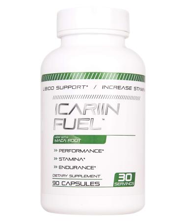 Icariin Fuel - Horny Goat Weed - Increase Stamina Through Blood Flow, Size, Energy & Endurance Supplement - 20% icariins Supports Stamina Boost Advanced Dietary Supplement 90 caps Made USA