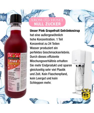 Buy Zero Beverage Syrup - 500ml (Pink Grapefruit) | Makes 12.5 Liters | International Shipping - Buy Online on GoSupps.com