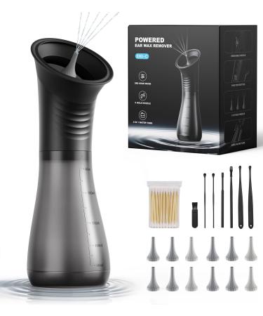 Ear Wax Removal with One-Piece Waste Tank Ear Irrigation Flushing System IPX7 Electric Ear Cleaner Rechargeable Ways&Super Battery-Safe Efficient
