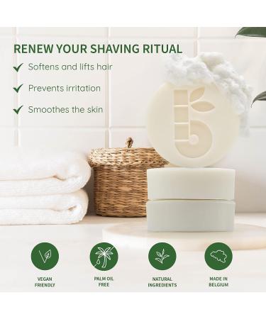 Bambaw Women's Shaving Soap | Apricot Oil & Vitamin E | Eco-Friendly Vegan Shave Bar - Buy Online on GoSupps.com