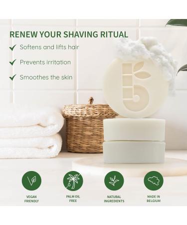 Bambaw Shaving Soap 80g | Vegan & Perfume-Free | White Clay & Aloe Vera for Dry Skin | International Shipping Available - Buy Online on GoSupps.com