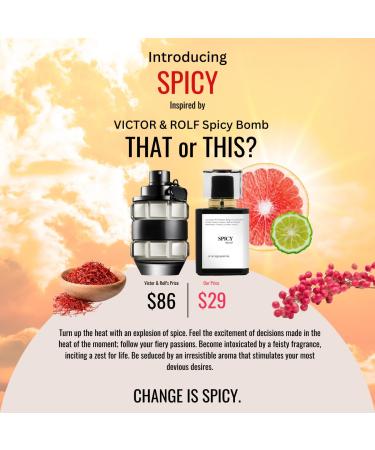 SPICY | Inspired by V&R SPICEBOMB | Pheromone Perfume for Men | Extrait De Parfum | Long Lasting Dupe Clone Essential Oils Fragrance | Perfume De Hombre | (30 ml / 1 Fl Oz) 1 Fl Oz (Pack of 1) - Buy Online on GoSupps.com