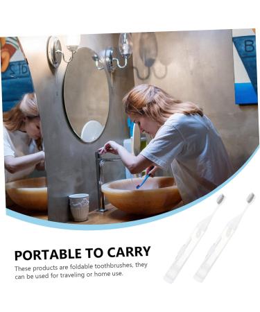 Buy Minkissy Portable Toothbrush Set - Foldable Travel-Friendly Refillable Toothbrush & Toothpaste - Ideal for Camping & Gifts - Buy Online on GoSupps.com