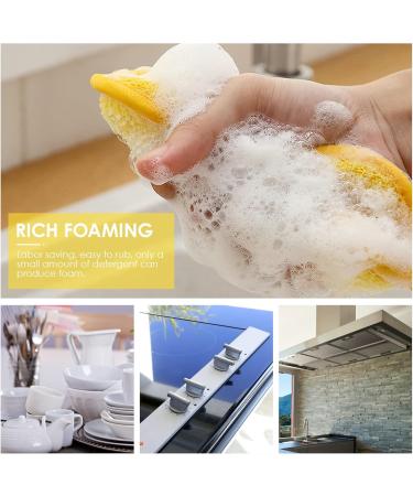 Antibacterial Microfiber Cleaning Sponges - 5 Pack | Ultra-Absorbent & Durable Dishwashing Sponges for Effortless Cleaning | International Shipping Available - Buy Online on GoSupps.com