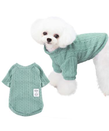 Dog sweater actoys dog sweater Small dogs dog sweater pet pullove winter warm dog cat sweater dog sweater for small medium -sized dogs and cats green M