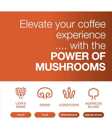Lean Caffeine Mushroom Coffee Ground 908g | Mushroom Extract Blend | Mycotoxin Free | Lions Mane, Reishi, Cordyceps & Agaricus Blazei | 908g (Pack of 1) - Buy Online on GoSupps.com