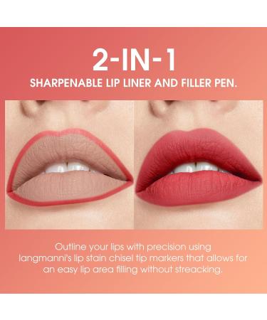LANGMANNI Lip Stain - Moisturizing Waterproof Long-Lasting & Smudge Proof | International Shipping Available - Buy Online on GoSupps.com