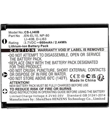 660mAh Battery for Super Slim XS10 XS4000 XS7 XS8 XS-40 XS70 XS12 & Slimline X8 - 3.7V Compatible Replacement - Buy Online on GoSupps.com