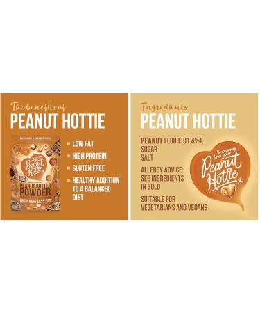 Peanut Hottie - Peanut Butter Powder (180g) All Natural Marco Friendly High Protein Low Calorie Low Fat Vegetarian Vegan Recyclable Ideal for Baking Smoothies & Cooking Single - Buy Online on GoSupps.com