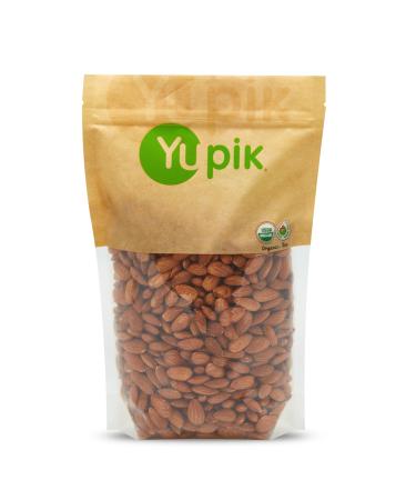 Yupik Organic California Almonds 1Kg 6 Count Non-Gmo Vegan Gluten-Free Good Source Of Protein Fiber Iron & Calcium Low In Carb 6 kg